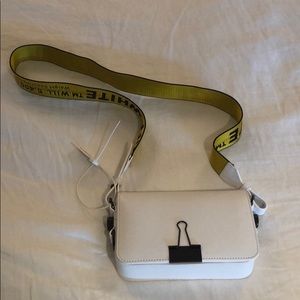 Off white mini binder clip bag. 100% authentic.